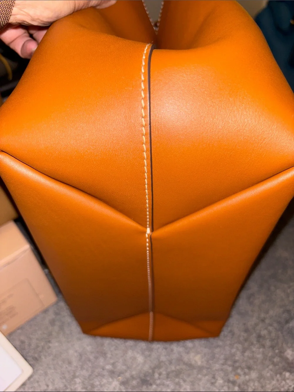 Tory Burch Tan and Cream Woven Tote